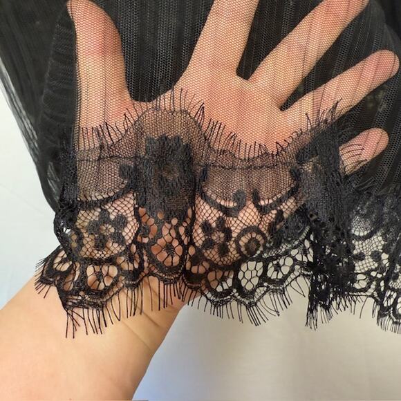 Womens Dark Fairy Grunge Skirt Size M Fairy Mesh Velvet Whimsigoth Gobolincore - Picture 7 of 15